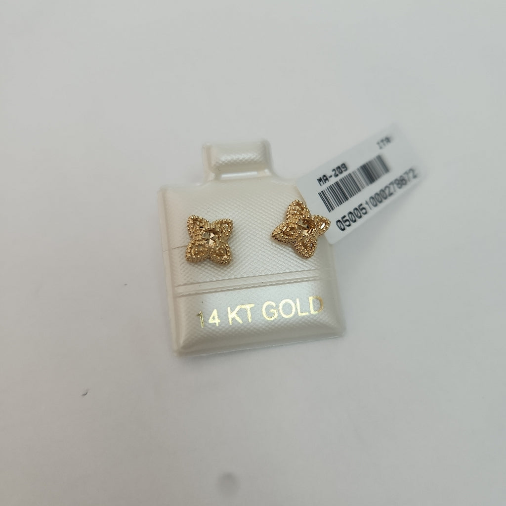 BROQUELES ORO 14K 1.6 (NUEVO)
