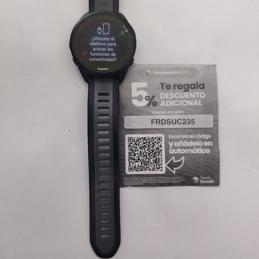 SMARTWATCH GARMIN FORERUNNER 165 MUSIC 43 MM GPS (SEMINUEVO)