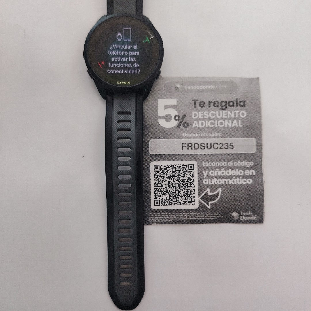 SMARTWATCH GARMIN FORERUNNER 165 MUSIC 43 MM GPS (SEMINUEVO)