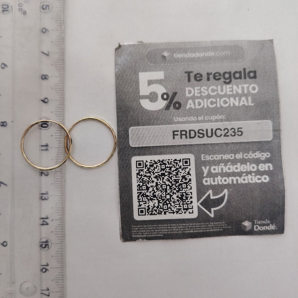 ARRACADAS PAR ORO 10 K 0.9 GRMS (SEMINUEVO)