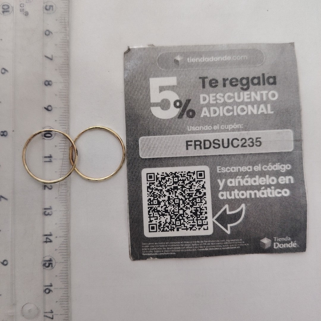 ARRACADAS PAR ORO 10 K 0.9 GRMS (SEMINUEVO)