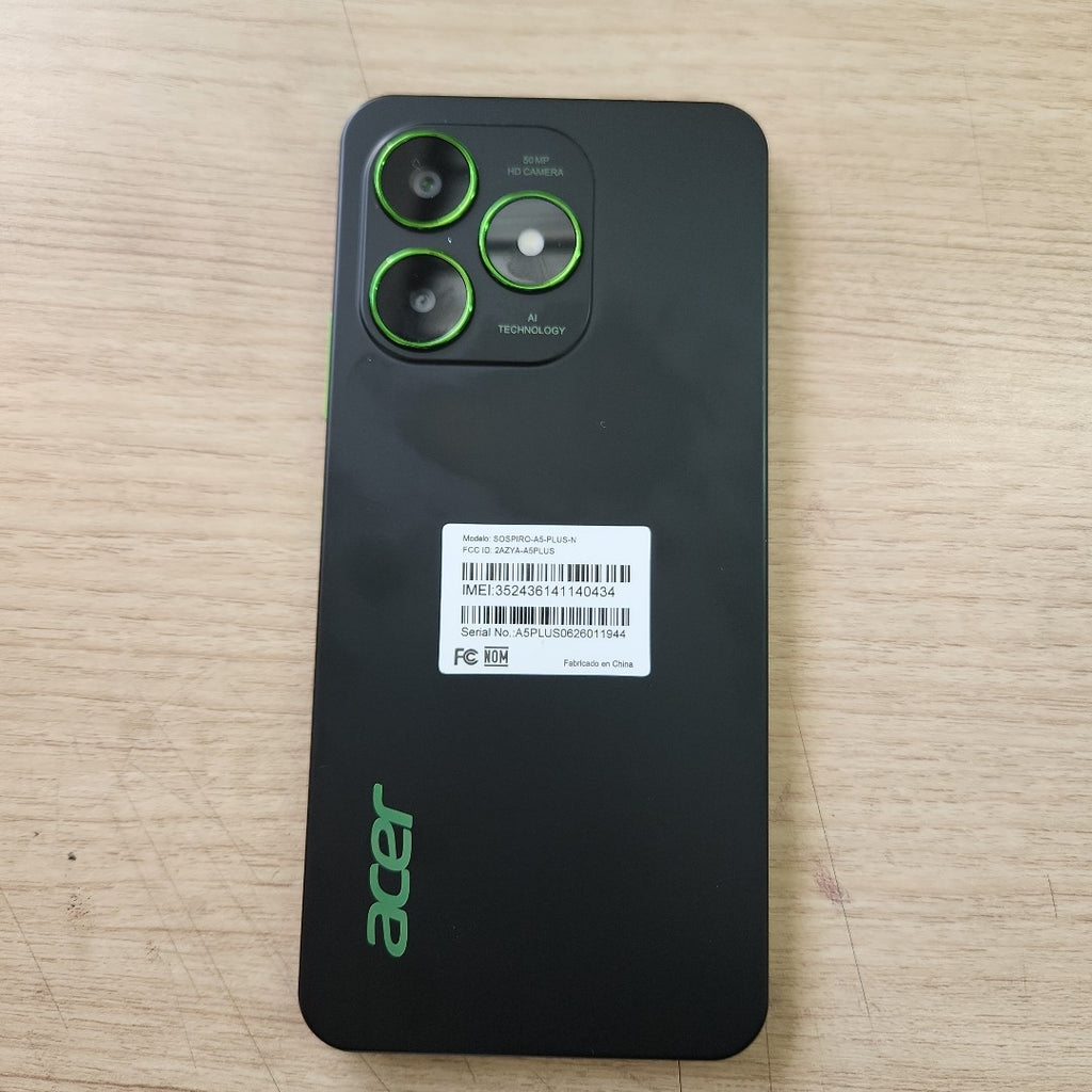 CELULAR ACER SOSPIRO A5 PLUS (2026) 128 GB 4 GB RAM (SEMINUEVO)