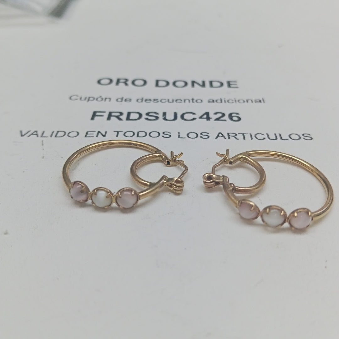ARRACADAS PAR ORO 10 K 2.9 GRMS (SEMINUEVO)