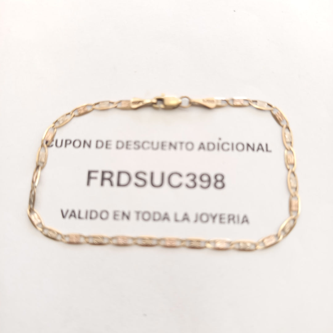 PULSERA ORO, ORO COMBINADO 10 K 2.1 GRMS (SEMINUEVO)