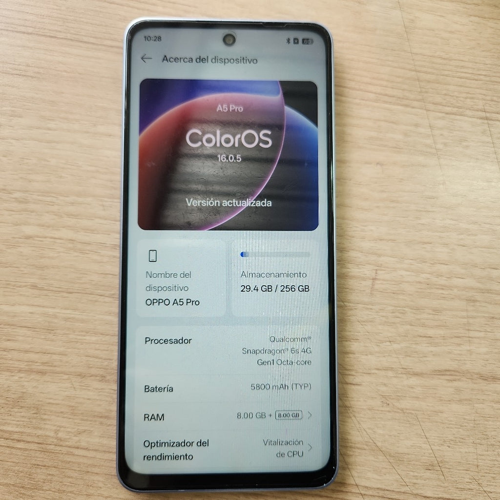 CELULAR OPPO A5 PRO CPH2711 (2025) 256 GB 8 GB RAM (SEMINUEVO)