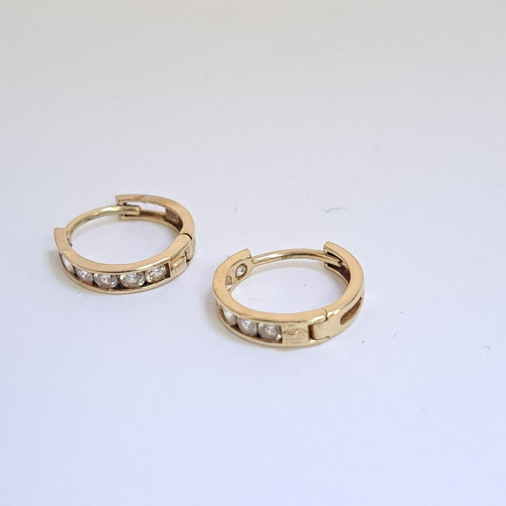 ARRACADAS PAR ORO 14 K 1.3 GRMS (SEMINUEVO)
