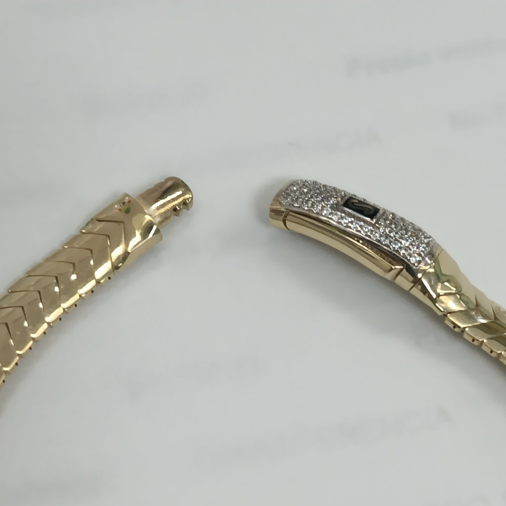 PULSERA MONACO ORO 14K 7.33 (NUEVO)