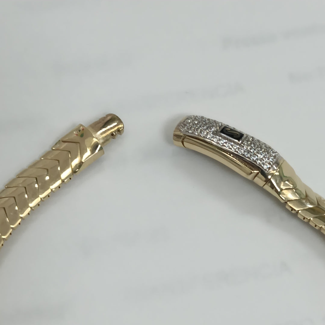 PULSERA MONACO ORO 14K 7.33 (NUEVO)