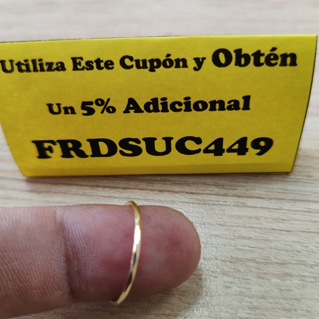 ARGOLLA ORO 14 K 0.6 GRMS (SEMINUEVO)