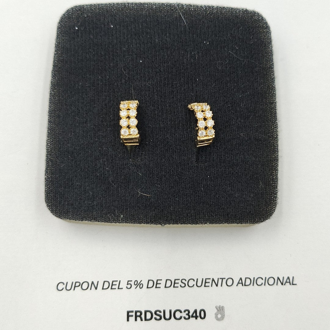 ARRACADAS PAR ORO 10 K 1.7 GRMS (SEMINUEVO)