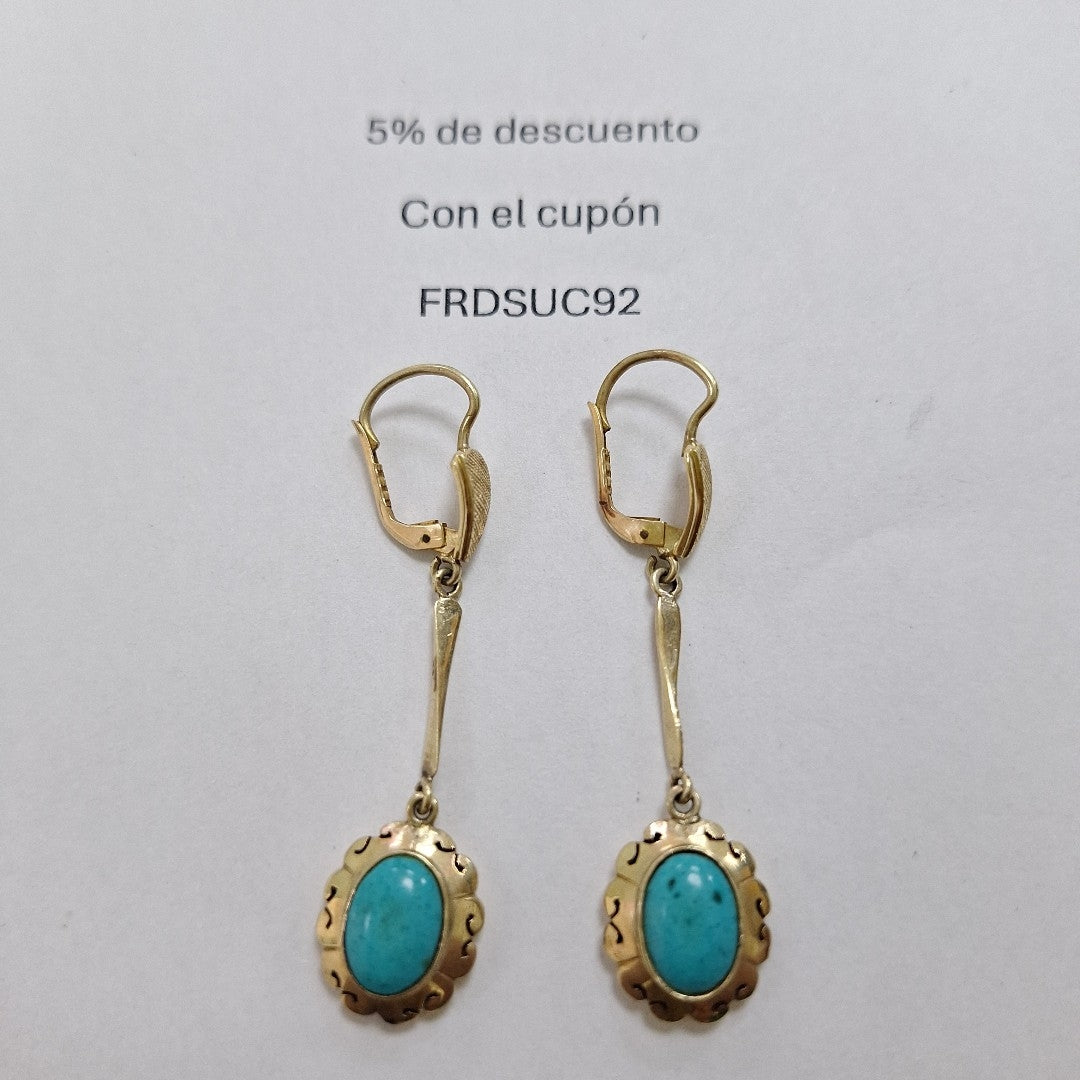 ARETES PAR ORO 14 K 4,40 GRMS (SEMINUEVO)