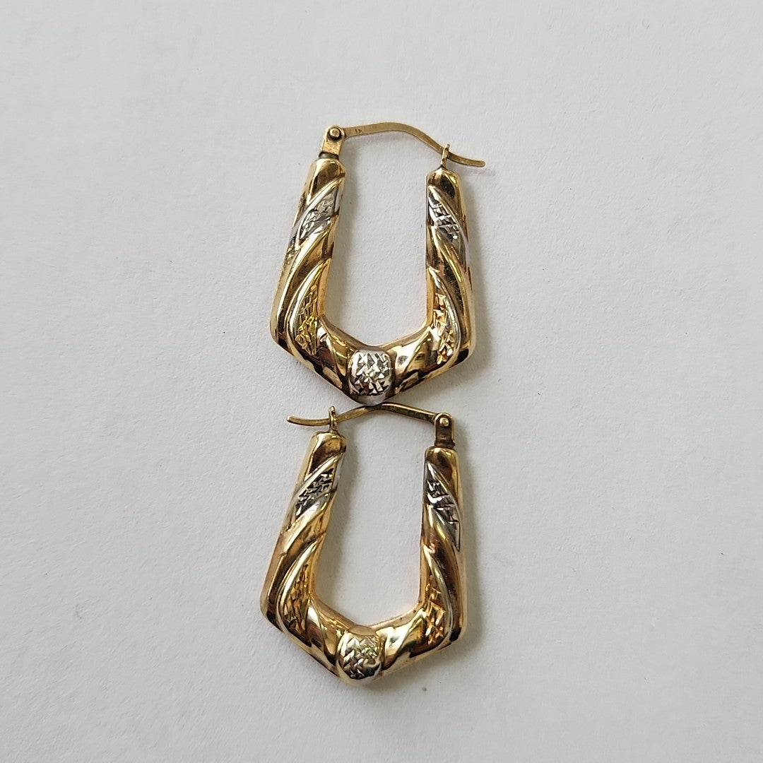 ARRACADAS PAR ORO COMBINADO 10 K 1 GRMS (SEMINUEVO)