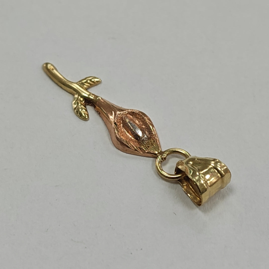 DIJE ORO,ORO COMBINADO 14 K 0,40 GRMS (SEMINUEVO)