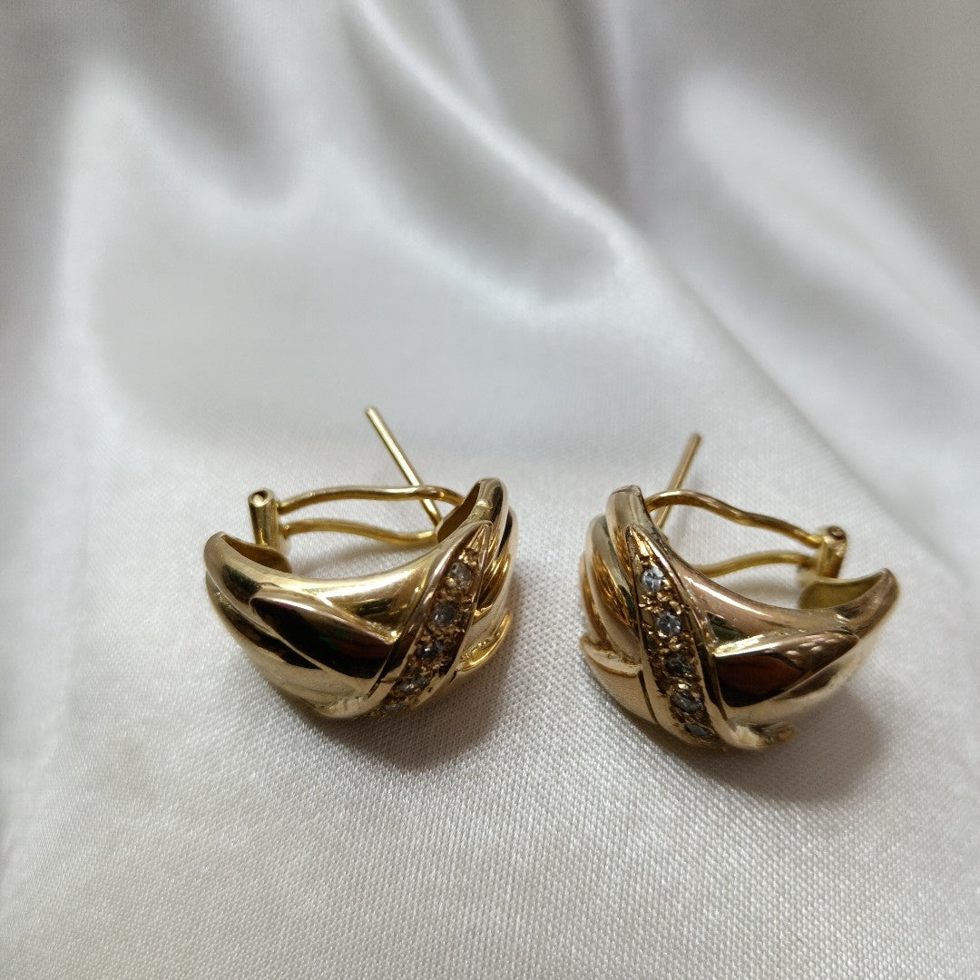 ARETES PAR ORO 14 K 17.4 GRMS (SEMINUEVO)