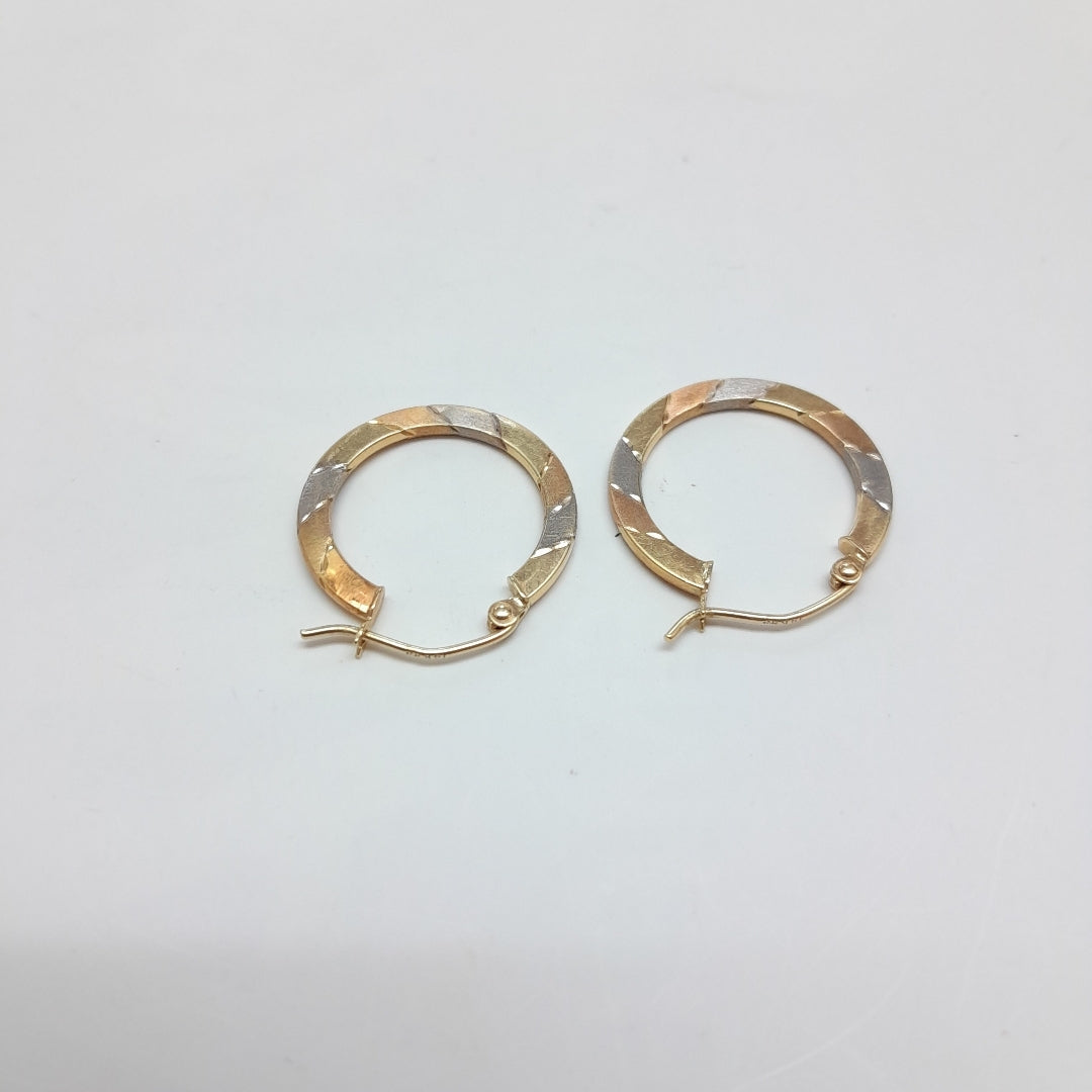 ARRACADAS PAR ORO 14 K 1 GRMS (SEMINUEVO)
