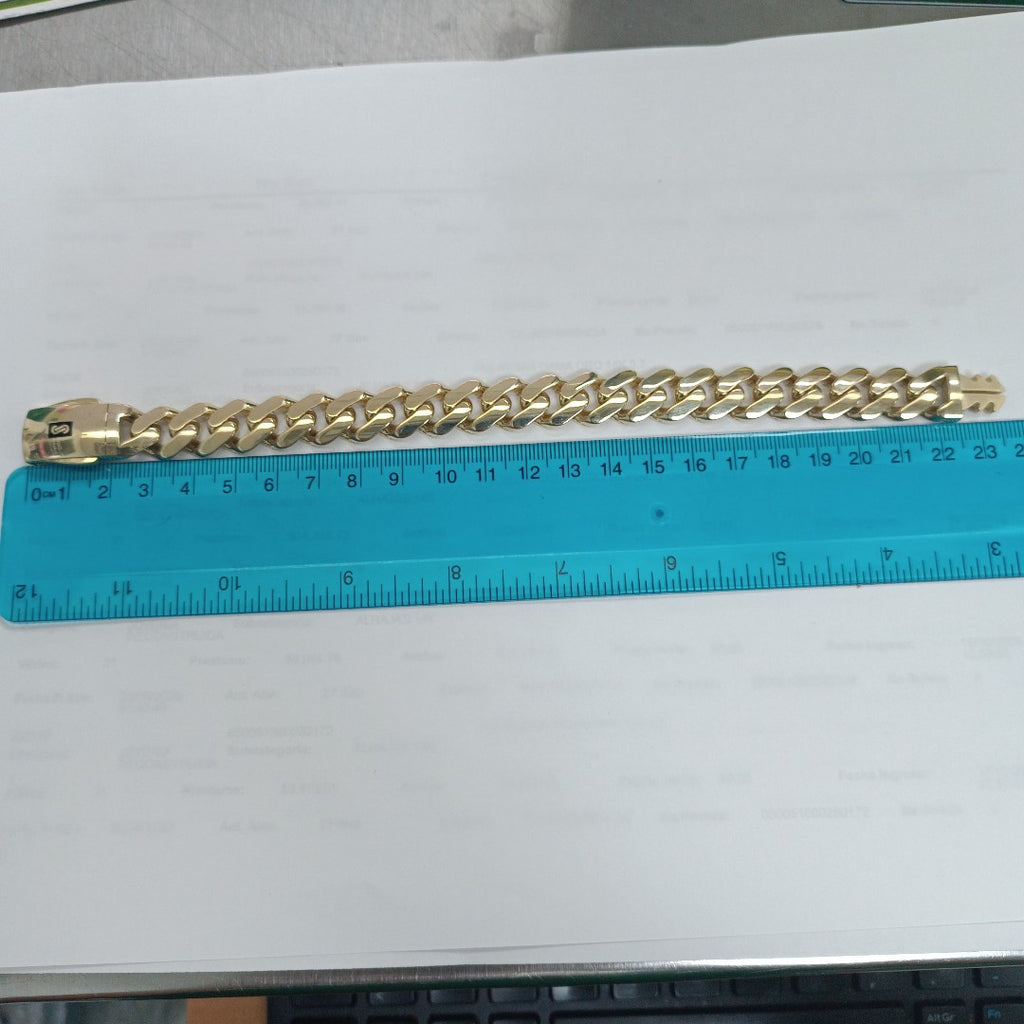 PULSERA CABALLERO MONACO ORO 14K 23.1 (NUEVO)