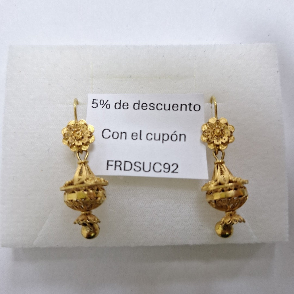 ARETES PAR ORO 10 K 4,40 GRMS (SEMINUEVO)