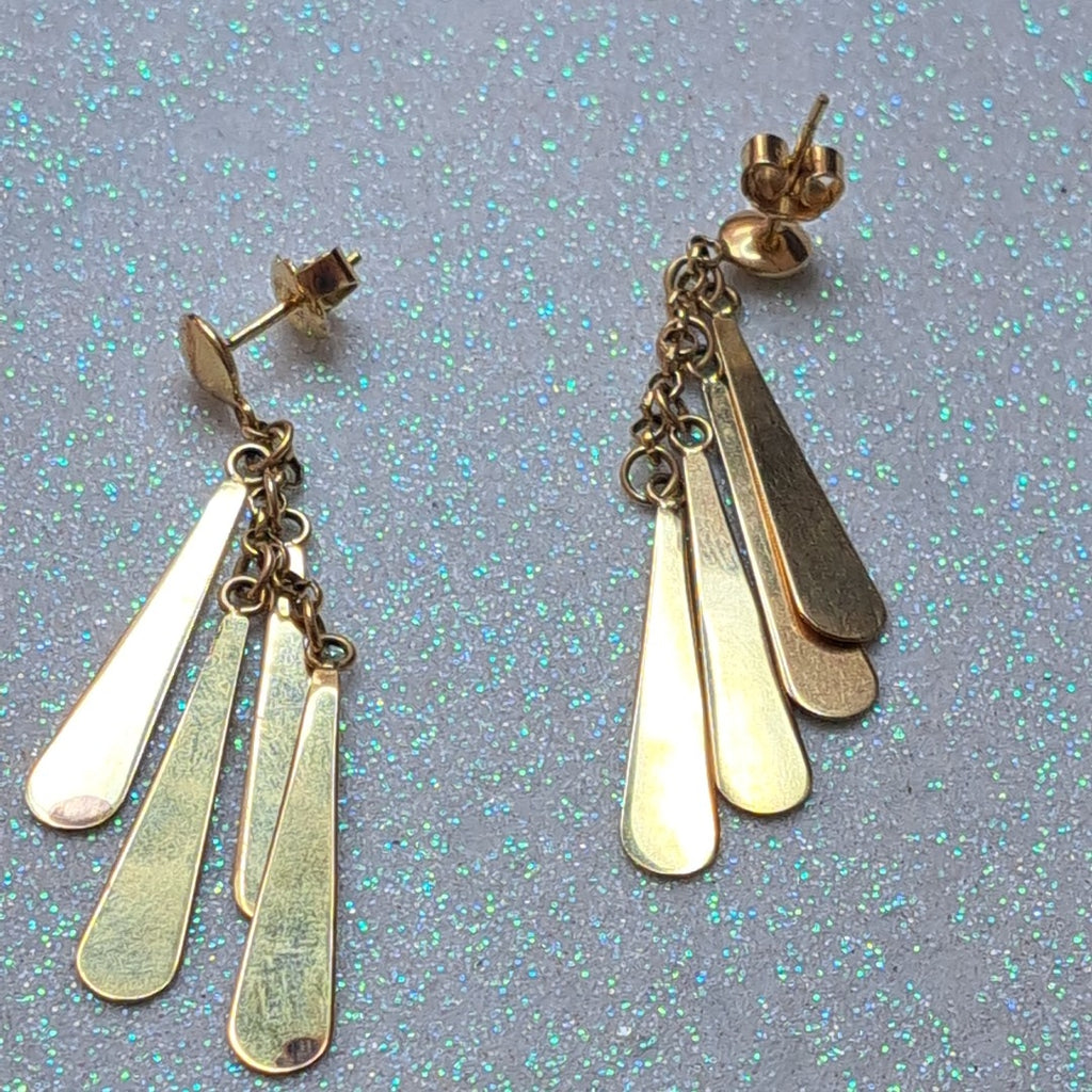 ARETES PAR ORO 14 K 5,70 GRMS (SEMINUEVO)