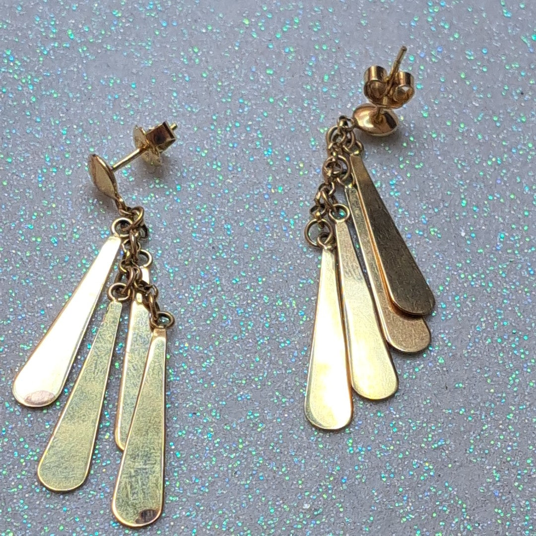 ARETES PAR ORO 14 K 5,70 GRMS (SEMINUEVO)
