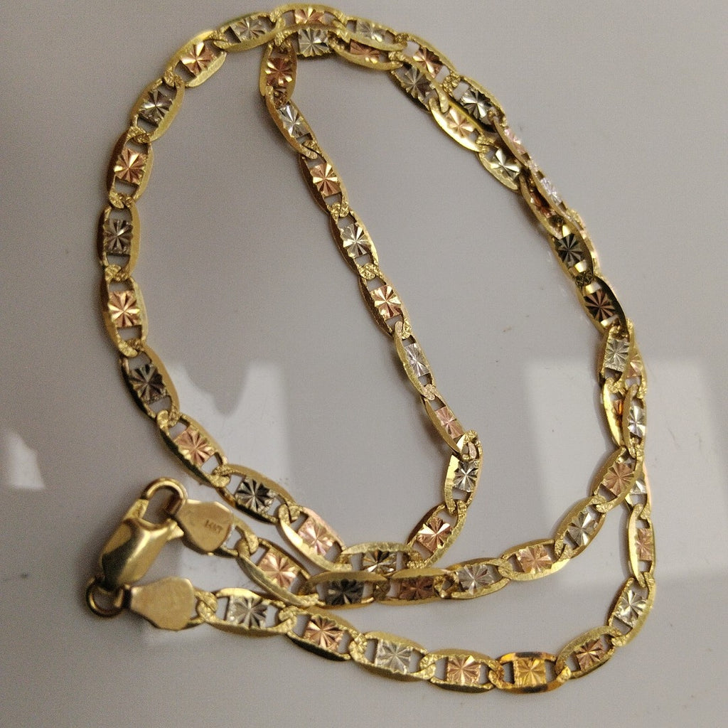 CADENA ORO, ORO COMBINADO 14 K 9.9 GRMS (SEMINUEVO)