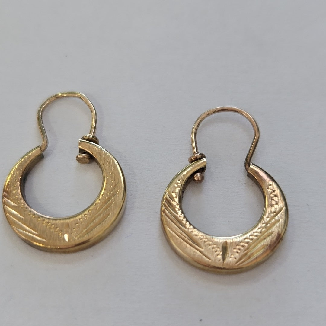ARRACADAS PAR ORO 10 K 1.7 GRMS (SEMINUEVO)