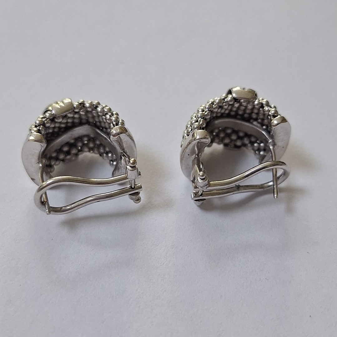 ARETES PAR ORO BLANCO 10 K 12.5 GRMS (SEMINUEVO)