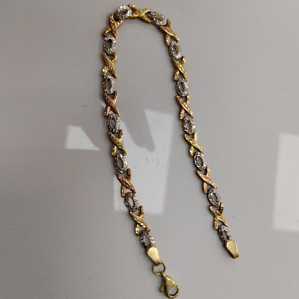 PULSERA ORO, ORO COMBINADO 14 K 3.3 GRMS (SEMINUEVO)