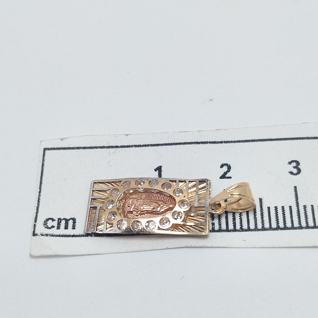 MEDALLA RELIGIOSA ORO COMBINADO 14 K 0.8 GRMS (SEMINUEVO)