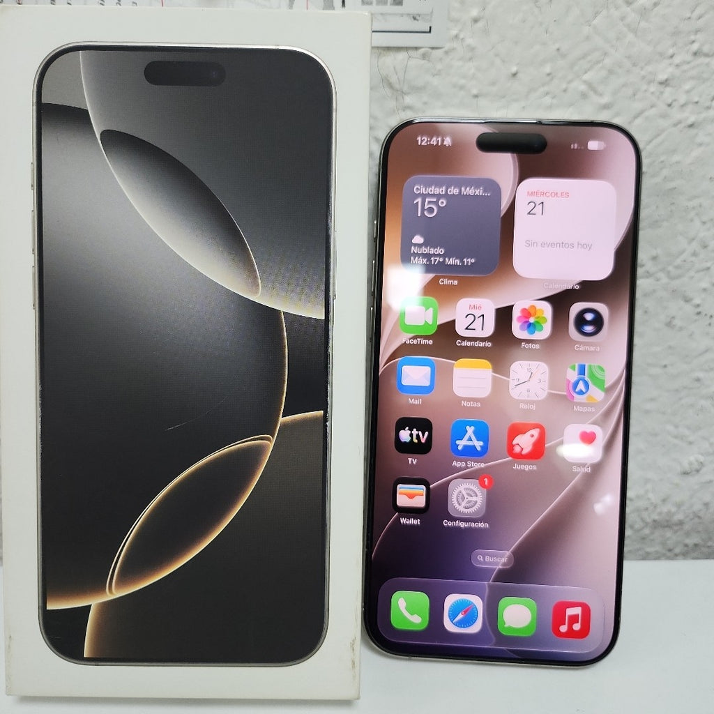 CELULAR APPLE IPHONE 16 PRO MAX A3295 (2024) 256 GB 8 GB RAM (SEMINUEVO)