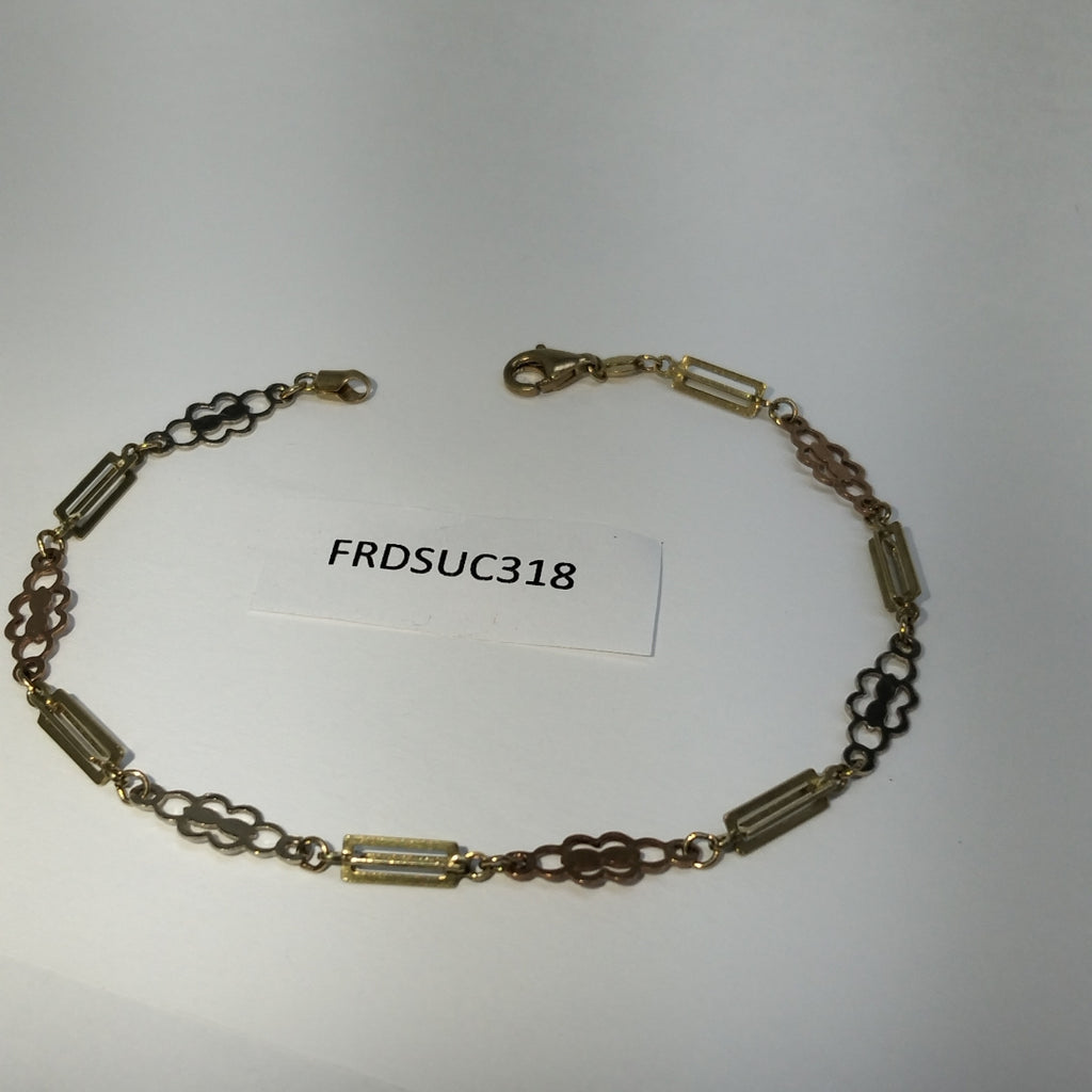 PULSERA ORO COMBINADO 14 K 3,00 GRMS (SEMINUEVO)