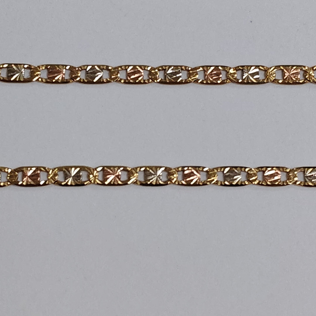 CADENA ORO COMBINADO 14 K 4,40 GRMS (SEMINUEVO)