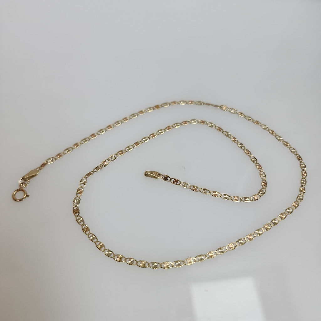 CADENA ORO COMBINADO 10 K 2,60 GRMS (SEMINUEVO)