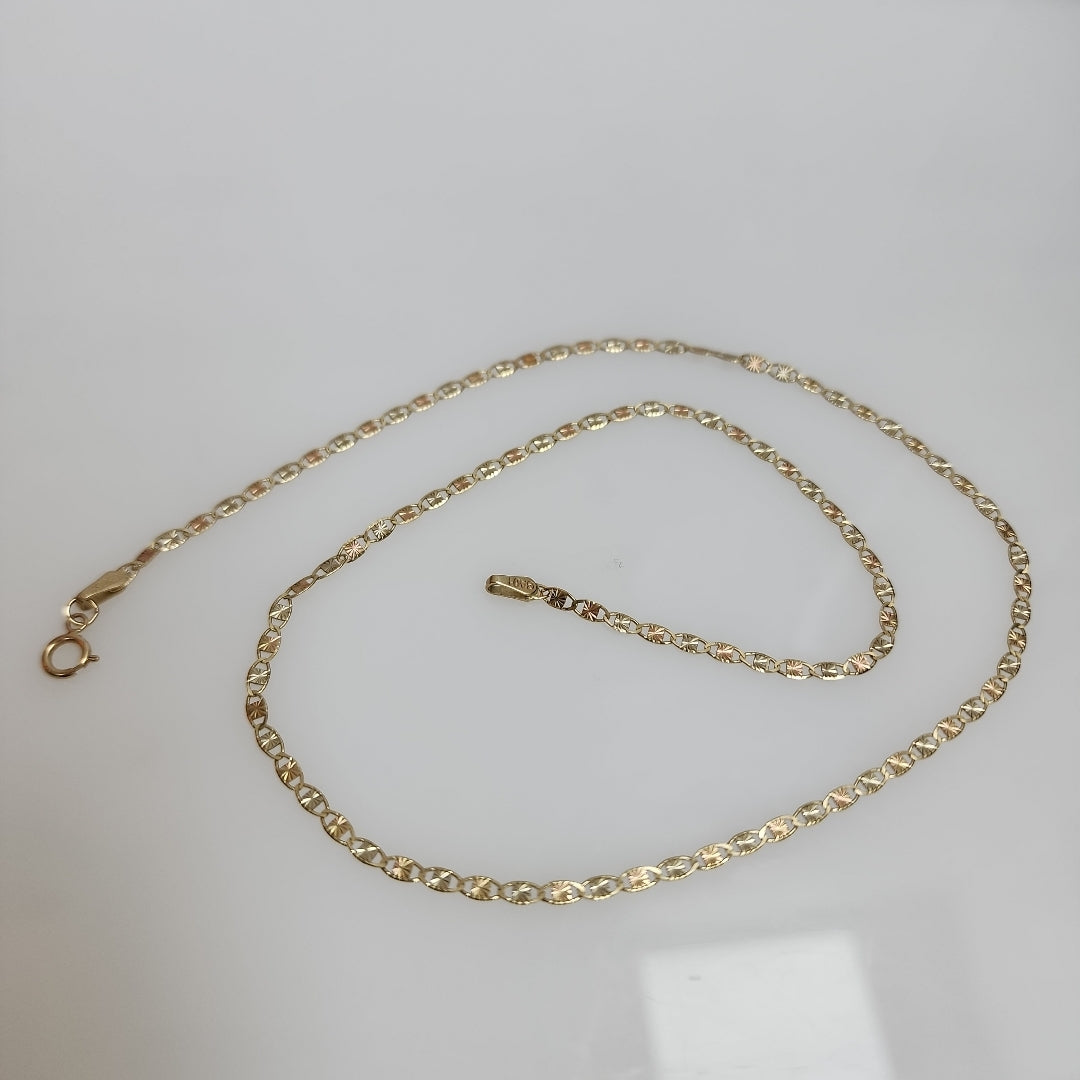 CADENA ORO COMBINADO 10 K 2,60 GRMS (SEMINUEVO)