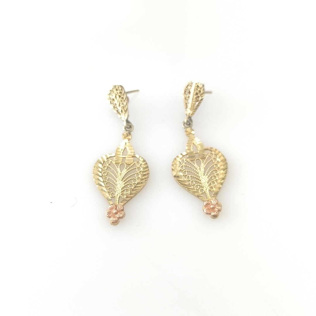 ARETES PAR ORO 14 K 3,90 GRMS (SEMINUEVO)