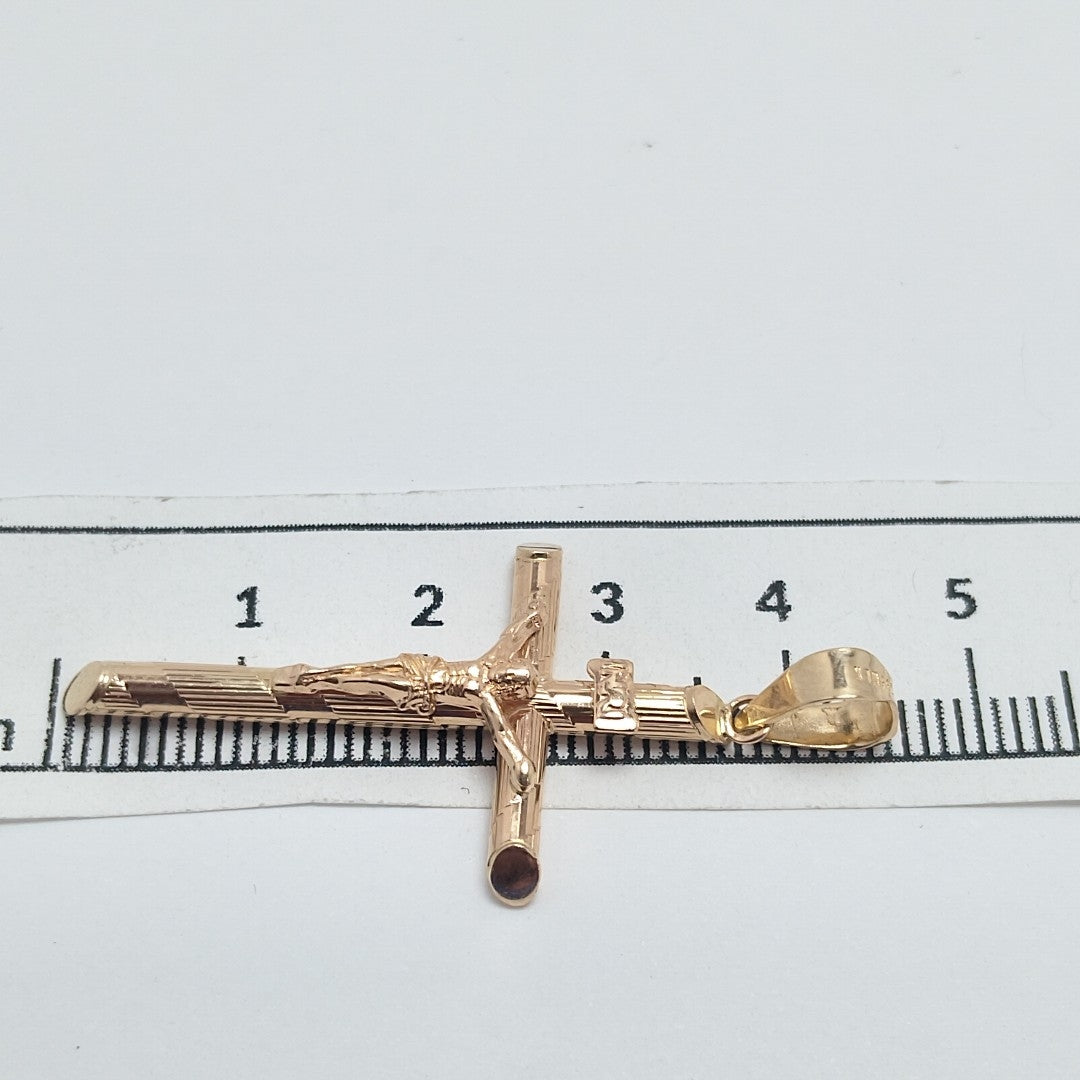 CRUCIFIJO ORO 14 K 2.3 GRMS (SEMINUEVO)
