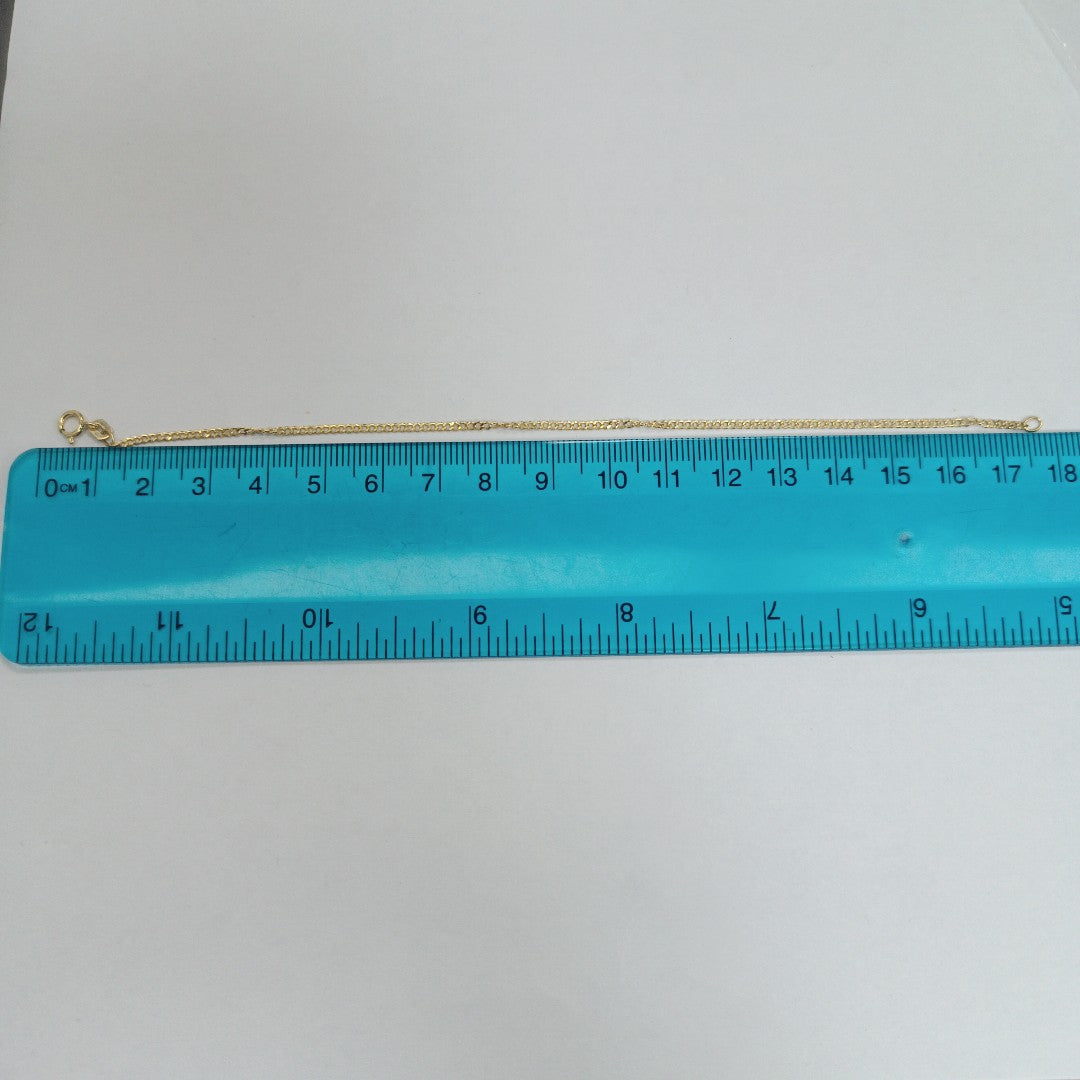 PULSERAS DAMA BARBADA AMARILLA ORO 14K 0.6 (NUEVO)