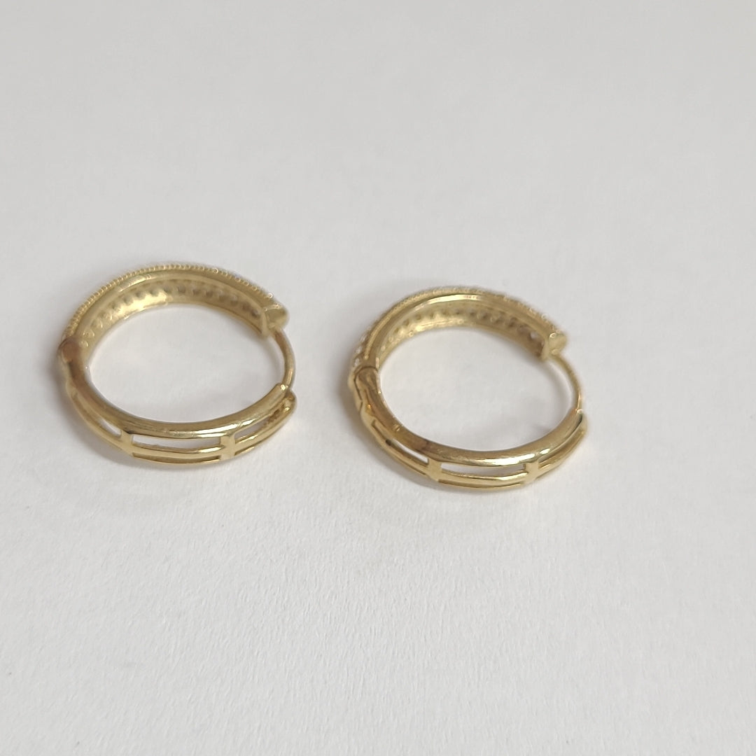 ARRACADAS PAR ORO 10 K 2.6 GRMS (SEMINUEVO)