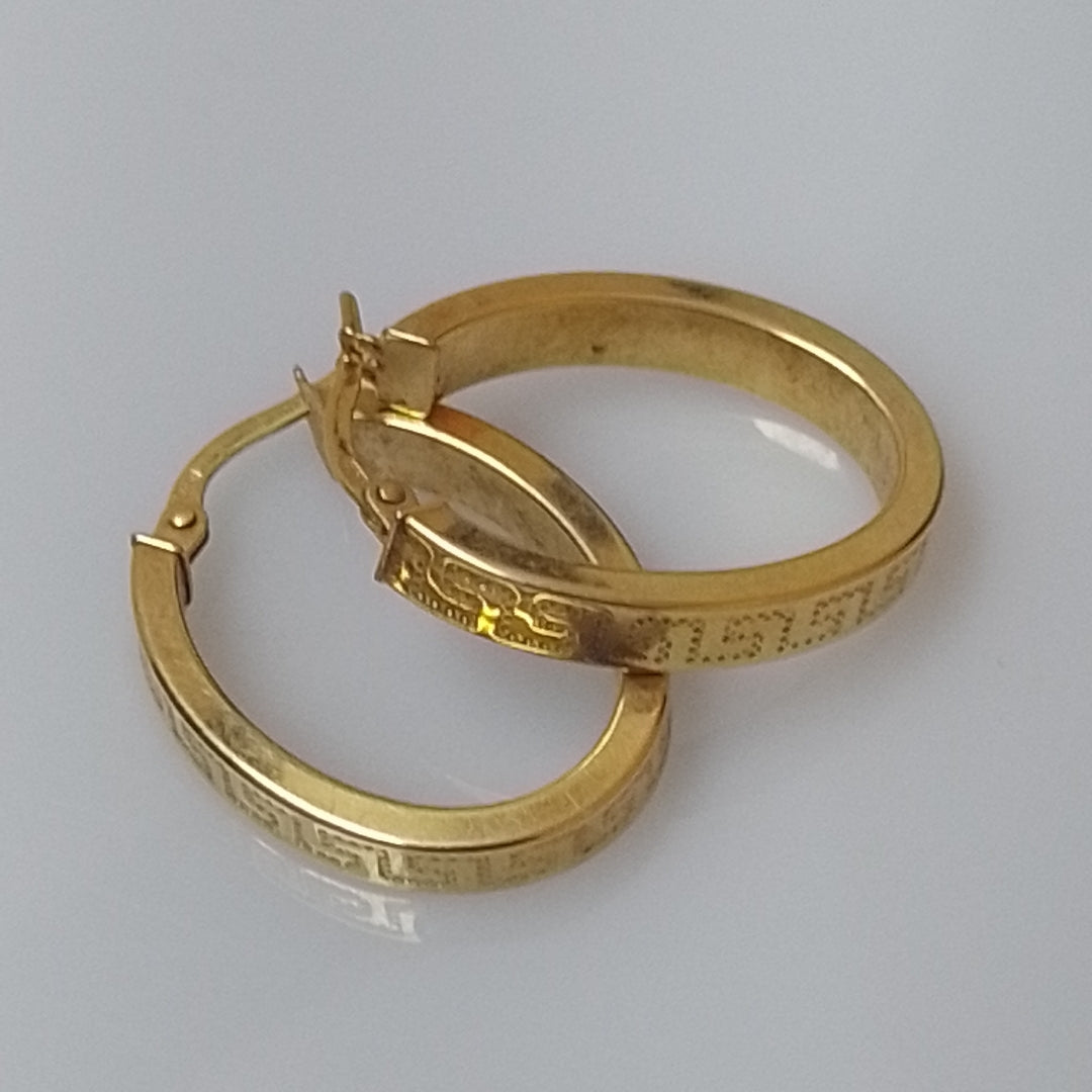 ARRACADAS PAR ORO 14 K 2.6 GRMS (SEMINUEVO)