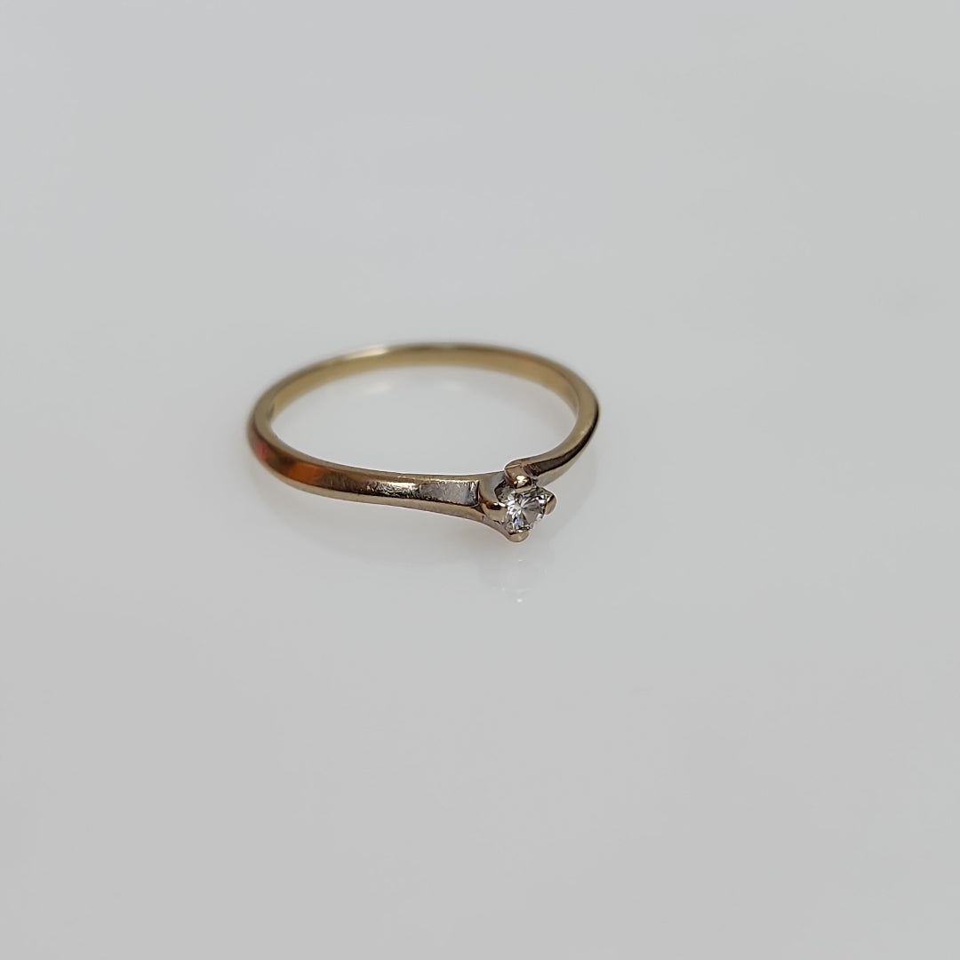 SOLITARIO ORO BLANCO 14 K 1,20 GRMS (SEMINUEVO)