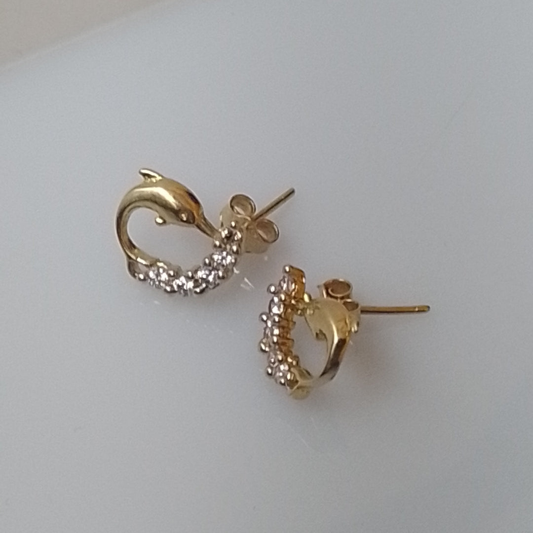 BROQUELES PAR ORO 14 K 2.3 GRMS (SEMINUEVO)