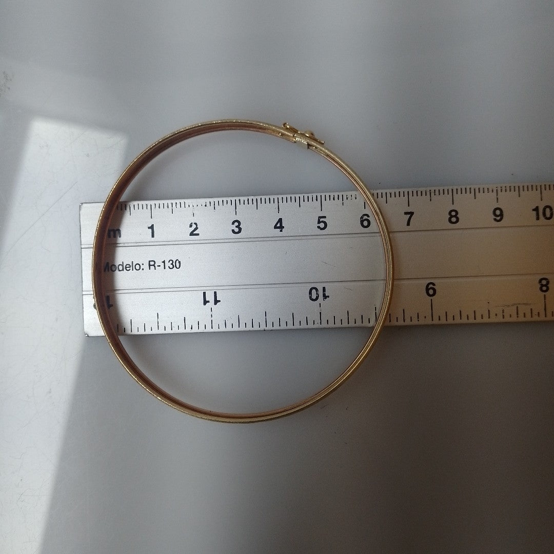 PULSERA RIGIDA ORO, ORO COMBINADO 10 K 6.4 GRMS (SEMINUEVO)