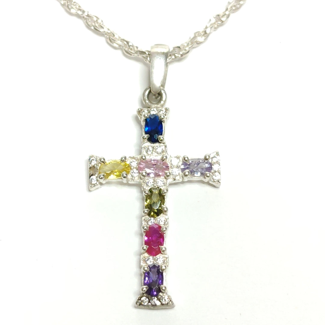 CADENA, CRUZ PLATA 12 GRMS (SEMINUEVO)