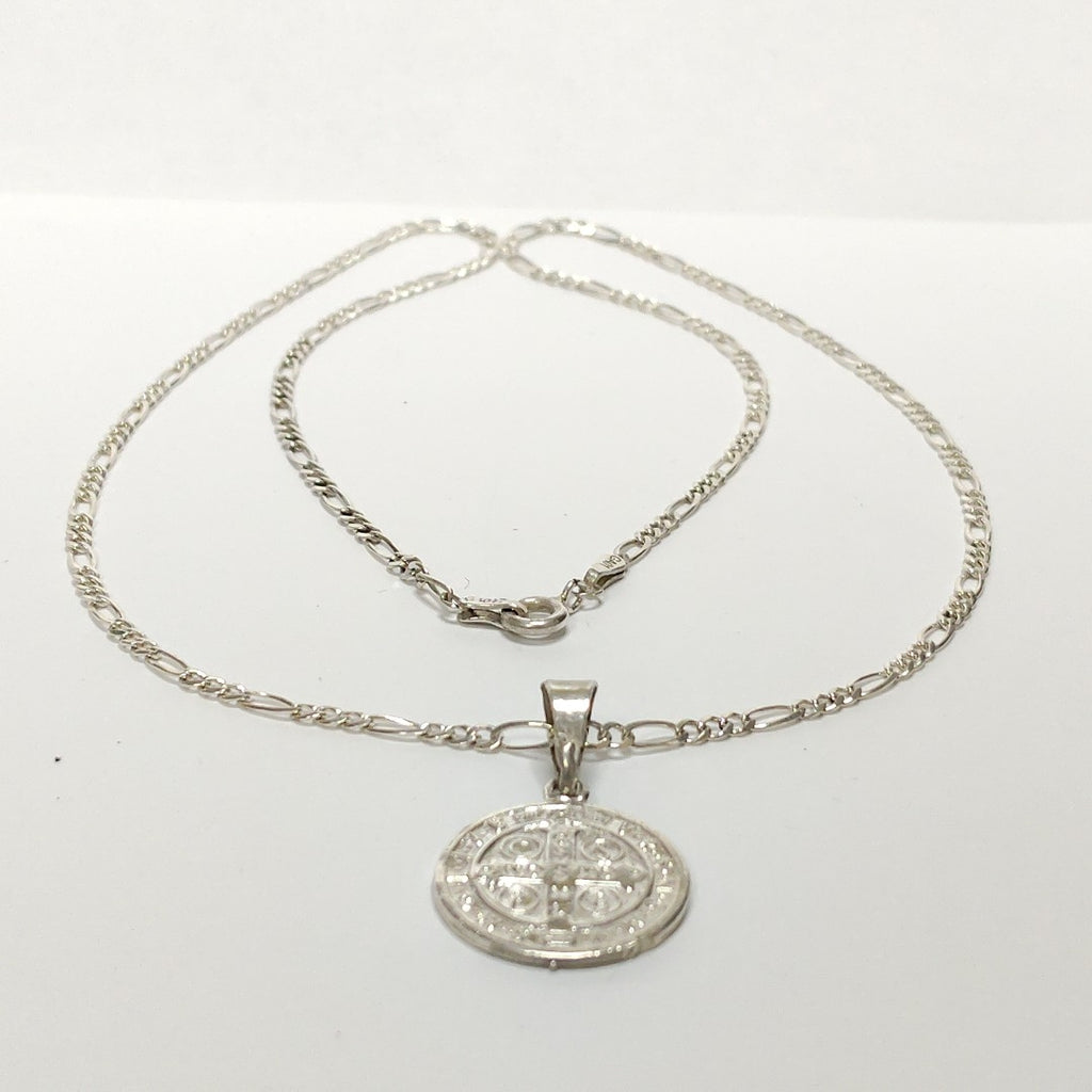 CADENA, MEDALLA RELIGIOSA PLATA 7.6 GRMS (SEMINUEVO)