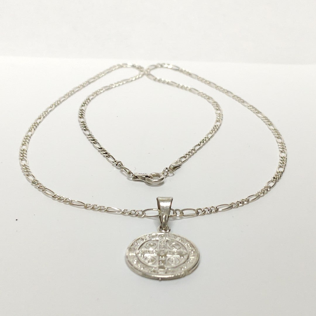 CADENA, MEDALLA RELIGIOSA PLATA 7.6 GRMS (SEMINUEVO)