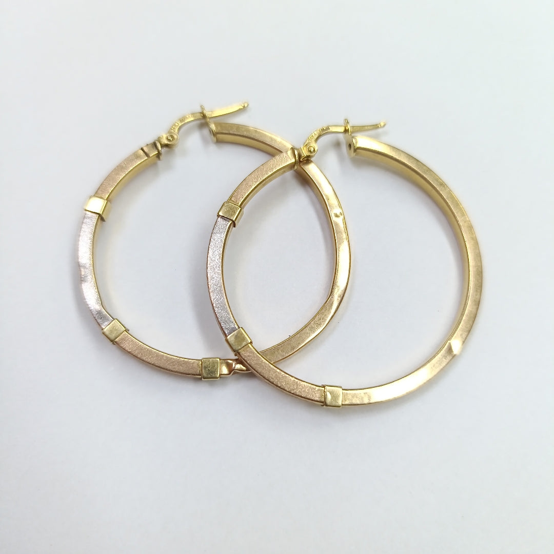 ARETES PAR ORO 14 K 2,90 GRMS (SEMINUEVO)