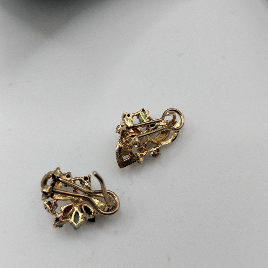 ARETES PAR ORO 10 K 4,20 GRMS (SEMINUEVO)