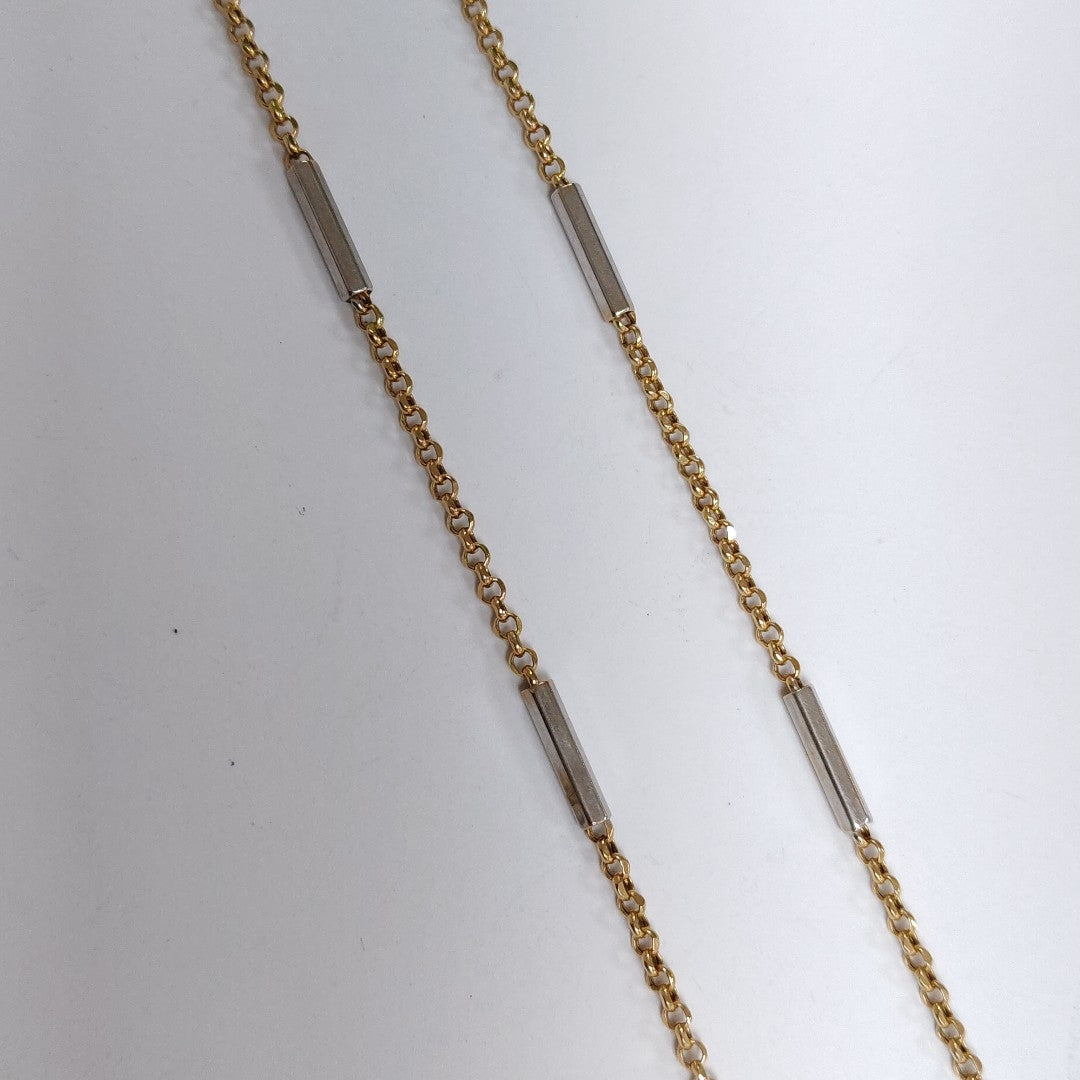 CADENA ORO COMBINADO 14 K 5.1 GRMS (SEMINUEVO)