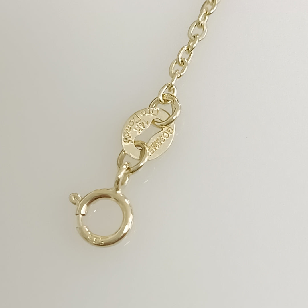 PULSERA TEJIDO ESPECIAL ARBOL 14K 18 CM 1.8 GR (NUEVO)