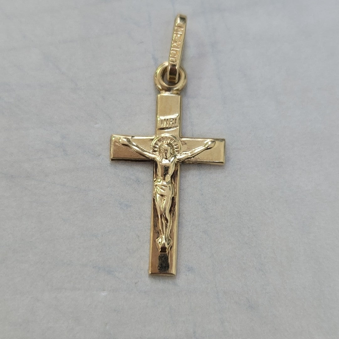 CRUCIFIJO ORO 14 K 1.5 GRMS (SEMINUEVO)
