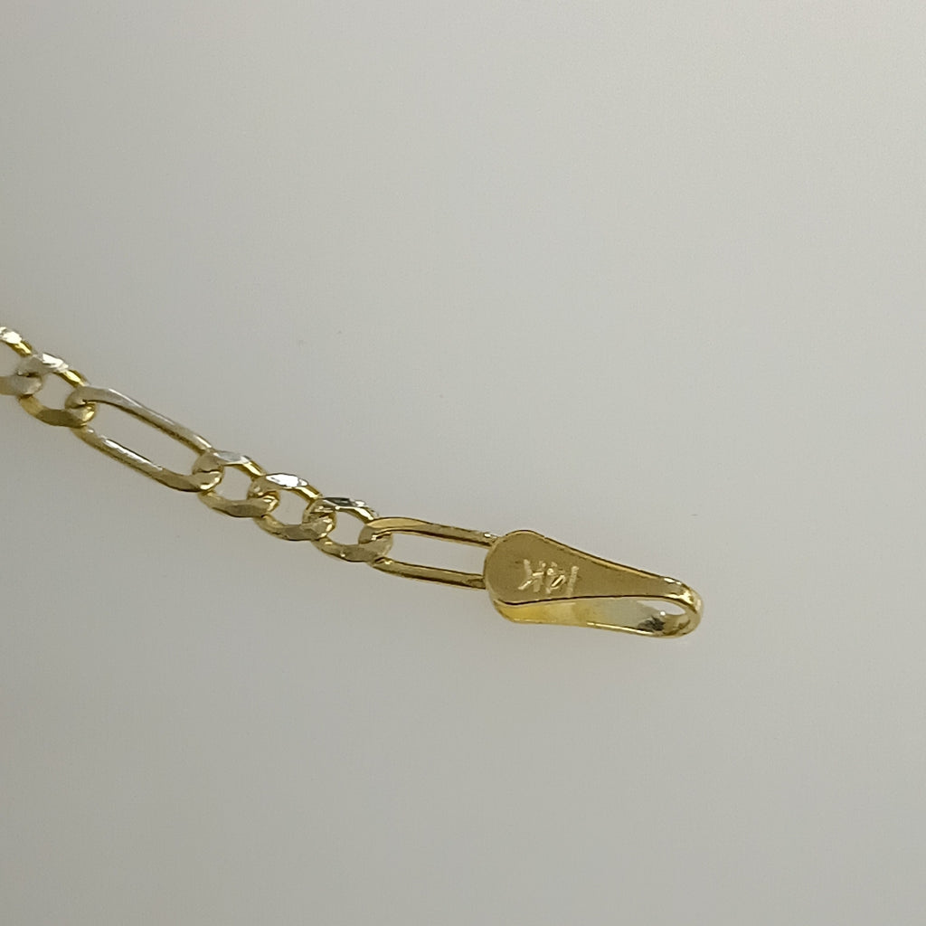 PULSERA 3X1 DIAMANTADA 14K 18 CM 1.5 GR (NUEVO)
